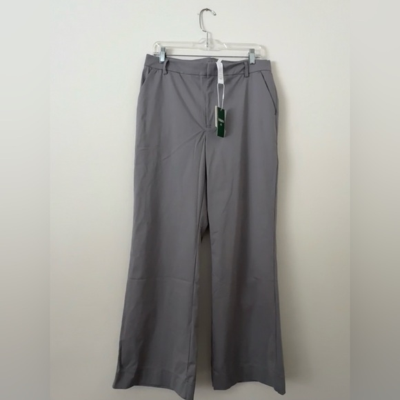 NWT Halara Flex™ Gray Mid Rise Pocket Straight Leg Work Pants Womens Large - Picture 5 of 13